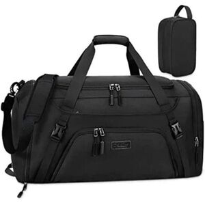 40L Waterproof Sports Bags Travel Duffel Bags Black